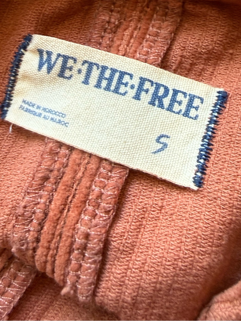 We The Free High Roller Burnt Orange Corduroy Overalls - Picture 5 of 5